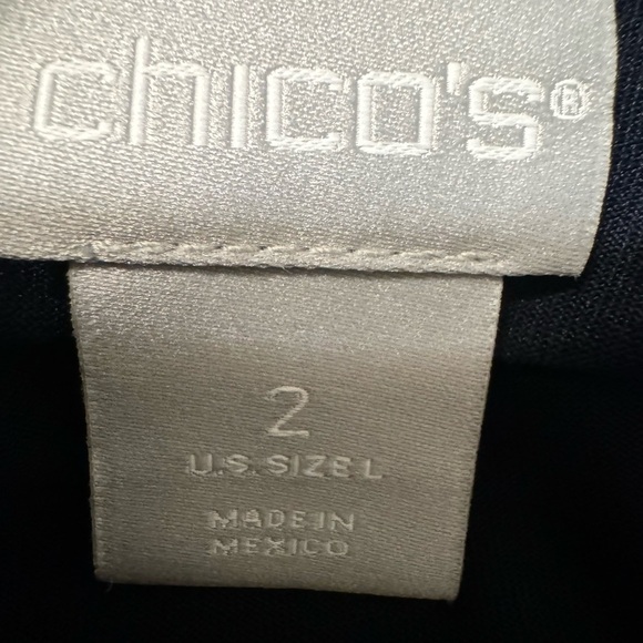 Chicos size 2 / 12 micro fiber black tank- EUC - Picture 5 of 6